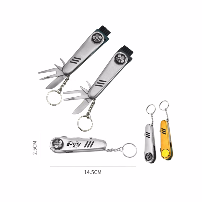 Multifunction Golf Divot Repair Tool