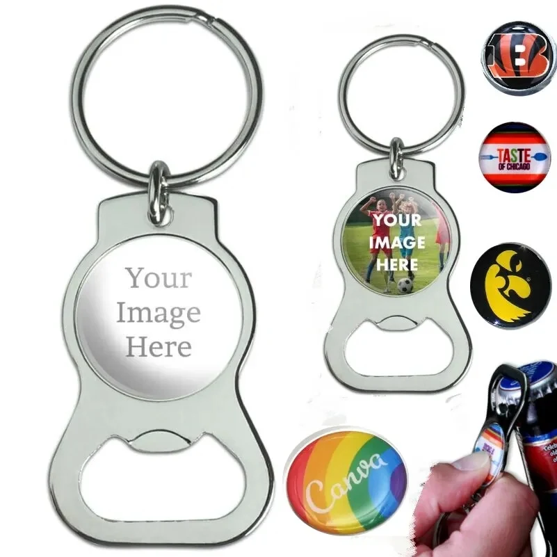 Nickel Keytag w/ Bottle Opener 1