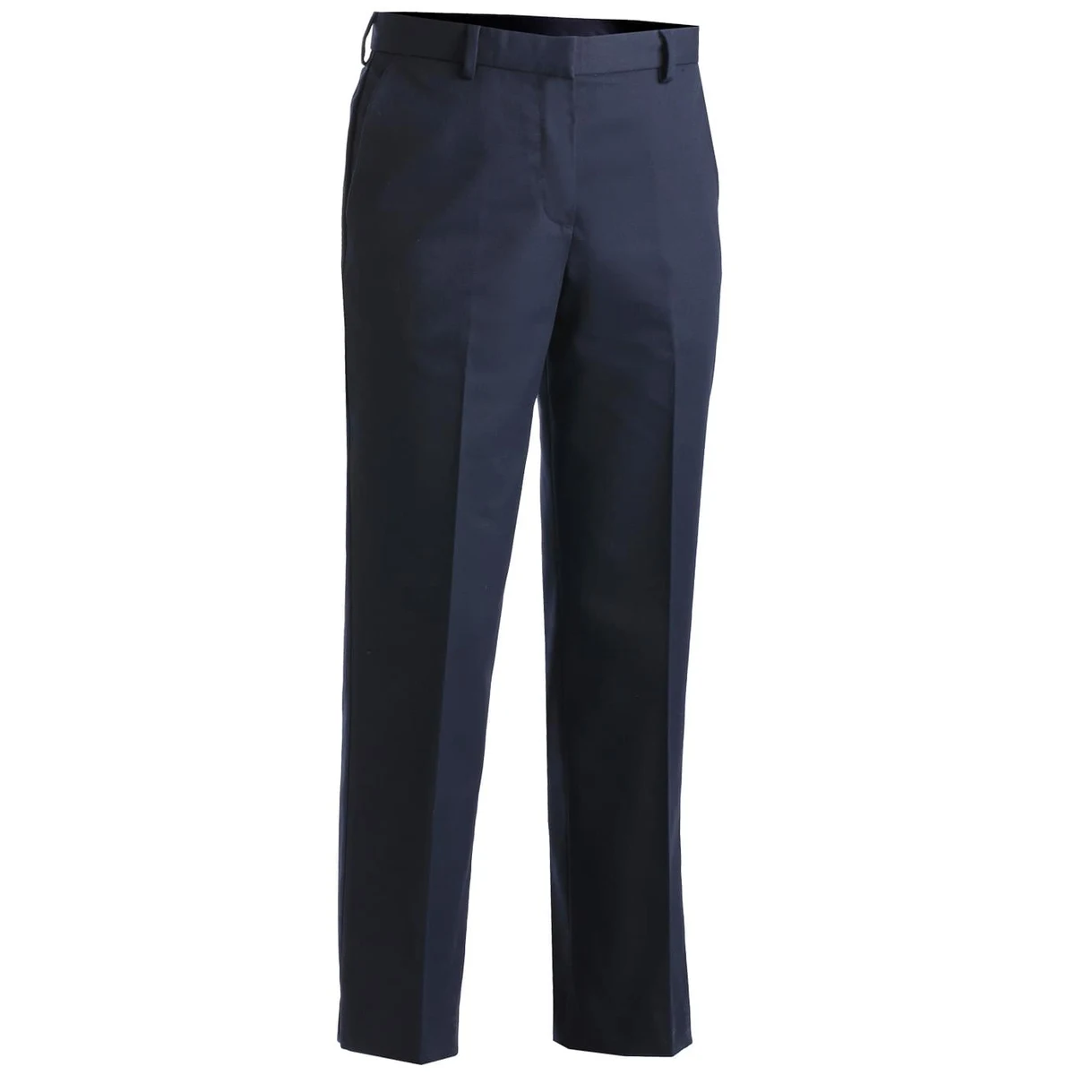 Ladies Business Casual Flat Front Chino Pant 1