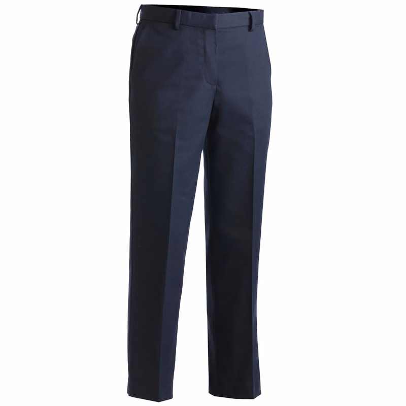 Ladies Business Casual Flat Front Chino Pant