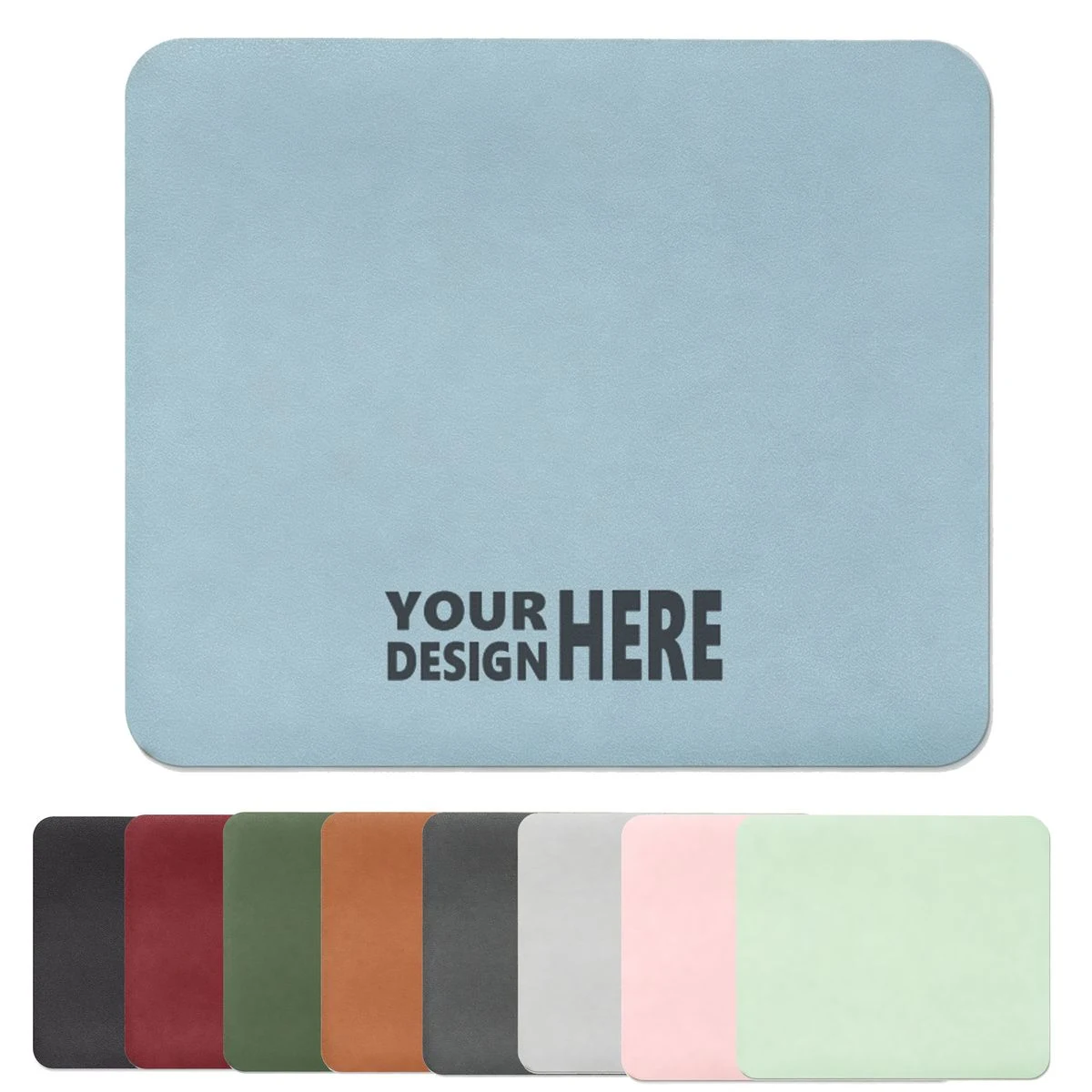 Customizable Single Sided Pu Desk Mouse Pad 1