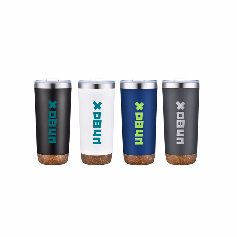 22oz Vacuum Tumbler w/ Cork Bottom