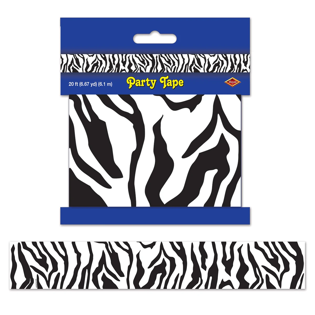 Zebra Print Party Tape 1