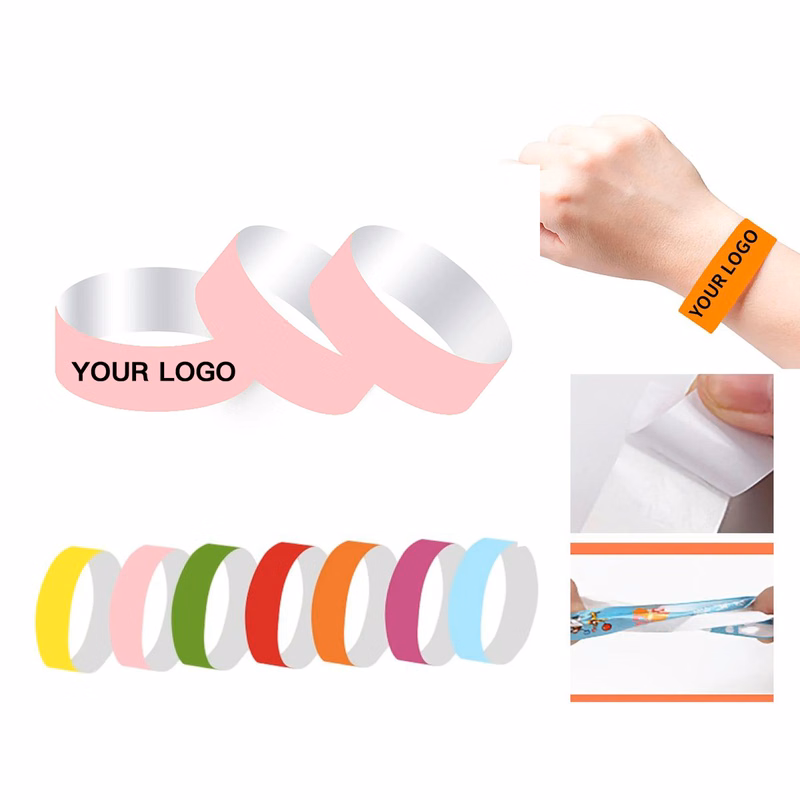 Tyvek Wristbands with Adhesive for Event Security