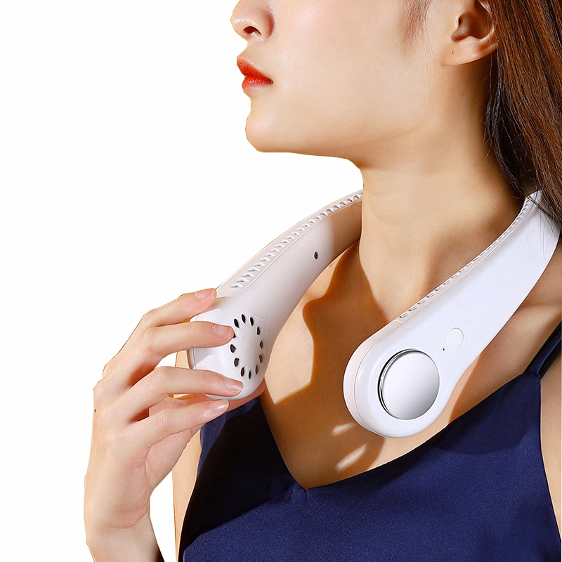 Rechargeable Wearable Handfree Neck Hanging Fan