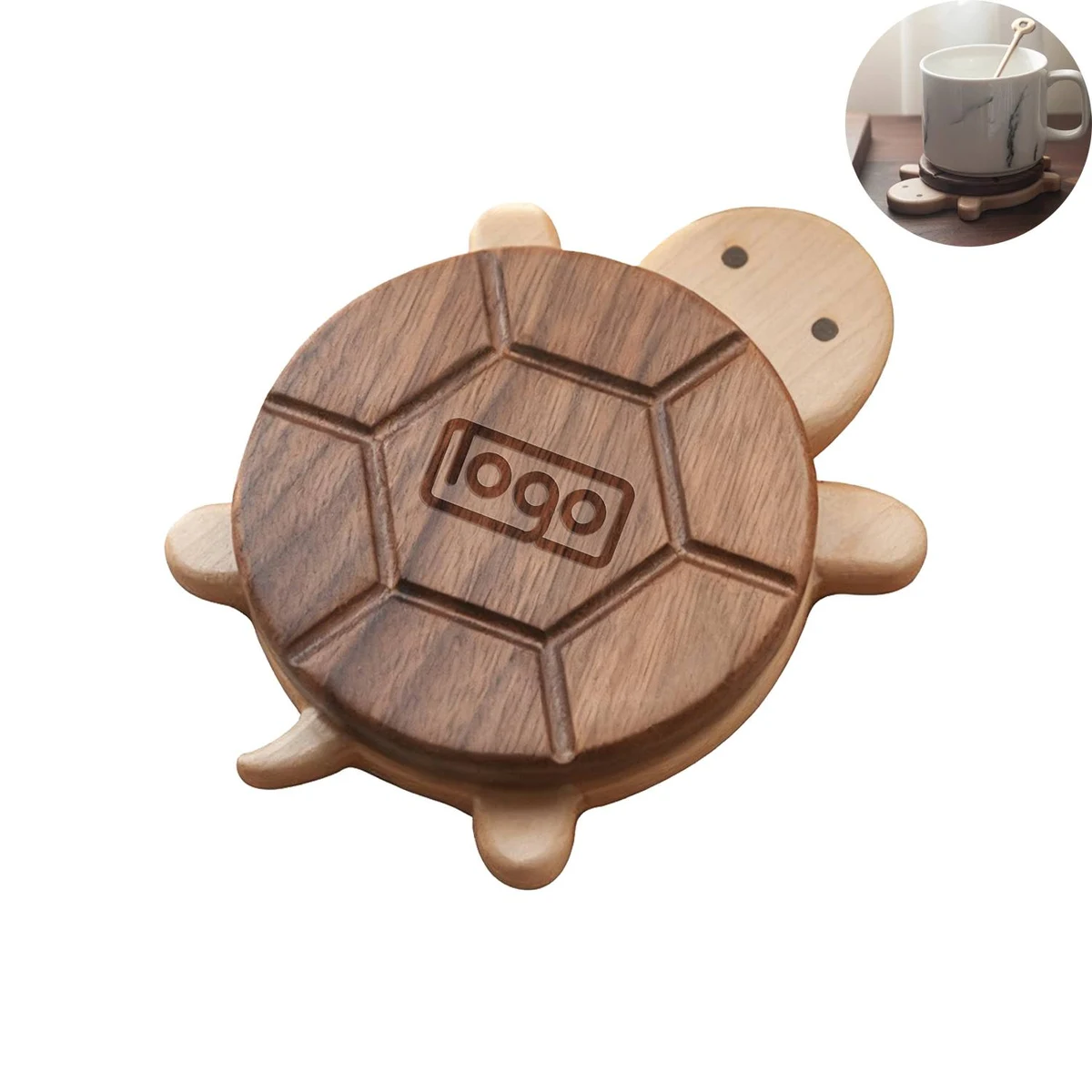 Wooden Turtle Coaster 1