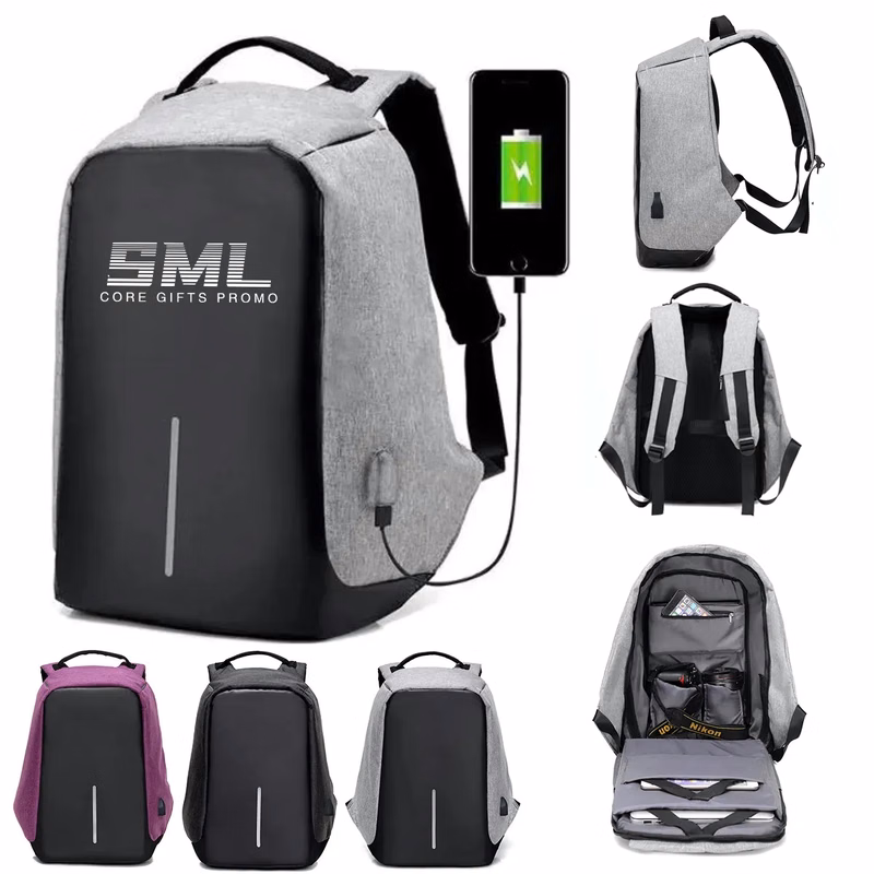 Anti-Theft Backpack with USB Charging Port