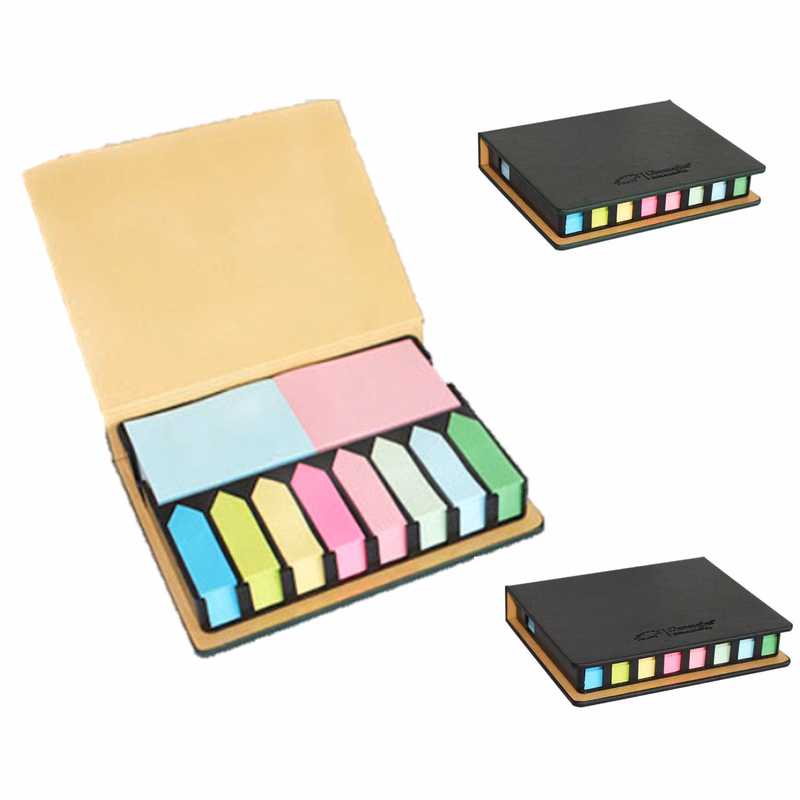 Office Use PU Cover Sticky Notes Notebook