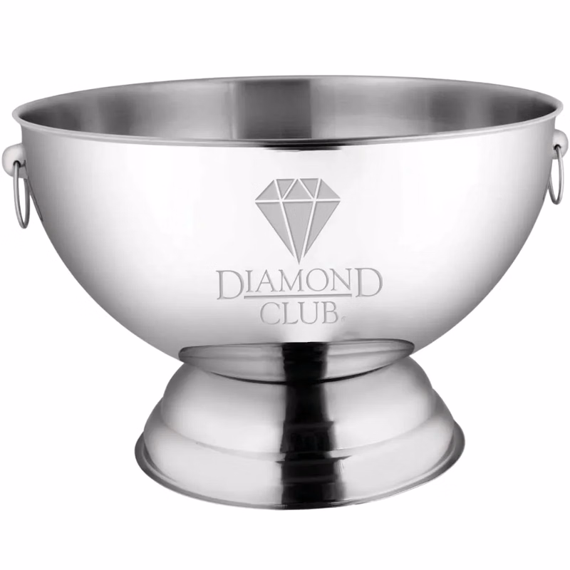 3.5Gal Stainless Steel Punch Bowl with Handles