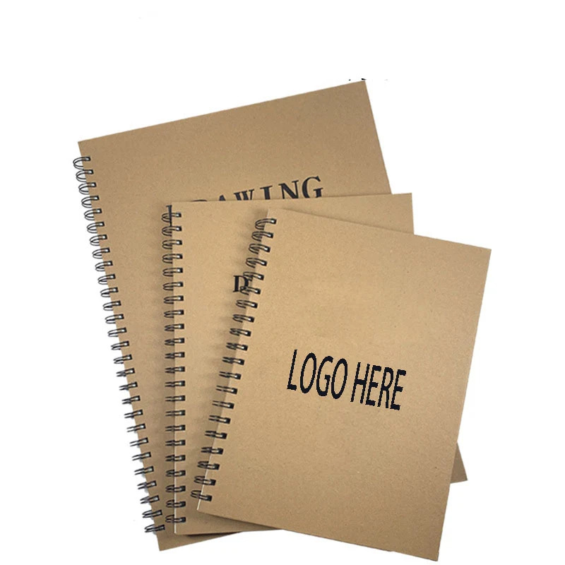 160 GSM Thick Unlined Paper B5 Spiral Drawing Sketchbook 7.3x10 Inch ---- 35 Sheets 1