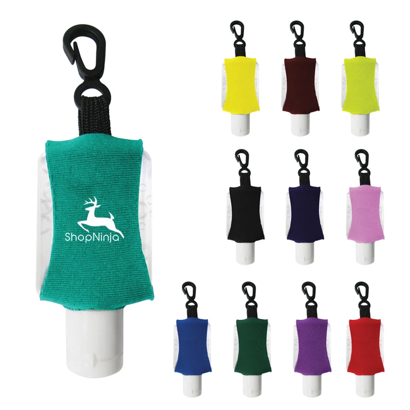1/2 oz Antibacterial Hand Sanitizer w/ Leash/Neoprene Sleeve 1