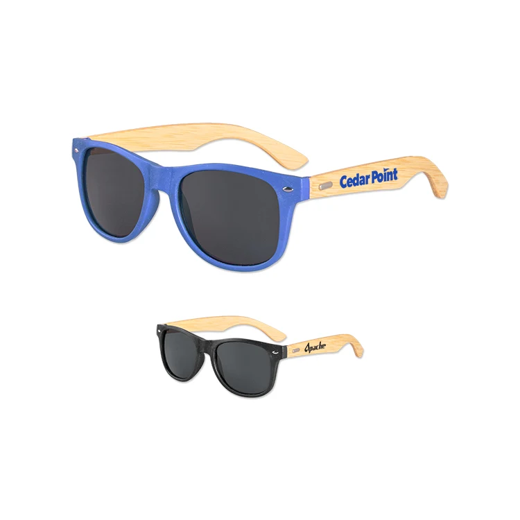 Wheat Straw Frame Iconic Bamboo Arm Sunglasses 1