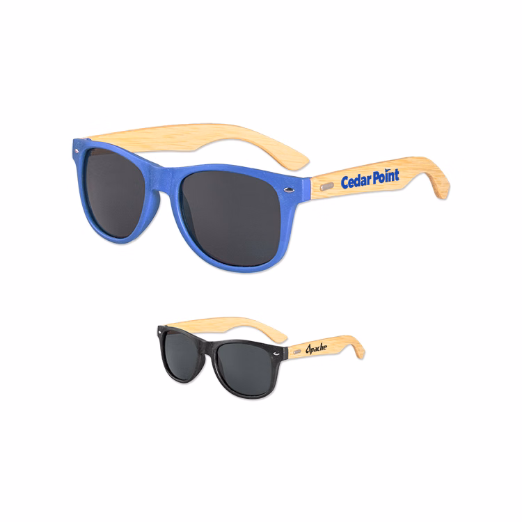 Wheat Straw Frame Iconic Bamboo Arm Sunglasses