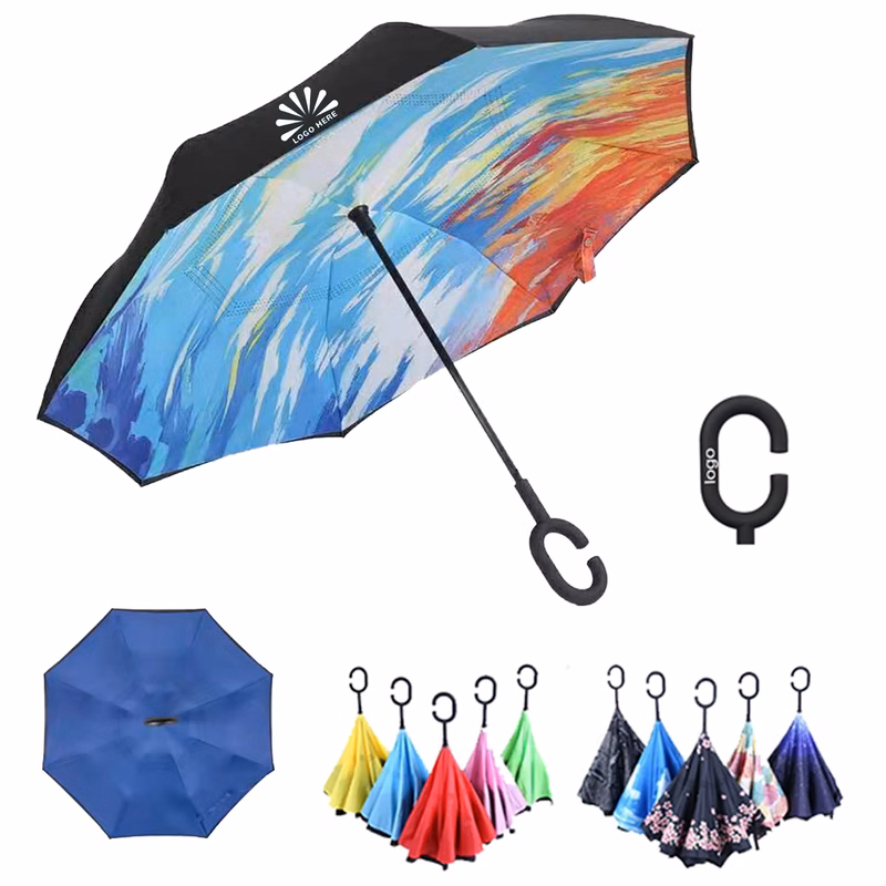 Self-Standing Inverted Umbrella w/ C Grip