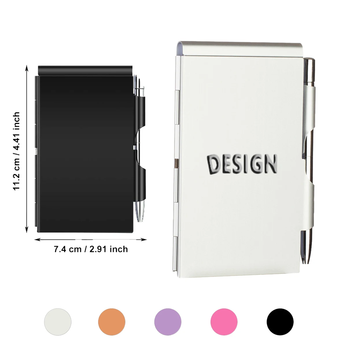 Mini Metal Memo Pad With Replaceable Paper 1