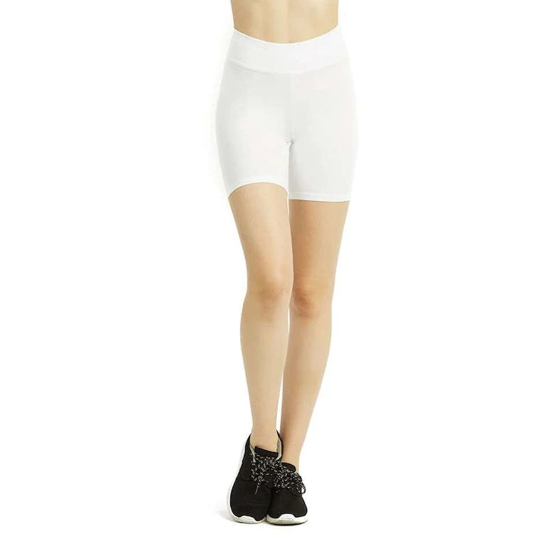 Women's 15" Out Seam Cotton Shorts - Large White 1