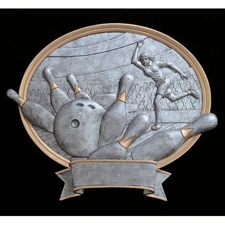 8" Bowling Female Legend Plate 1