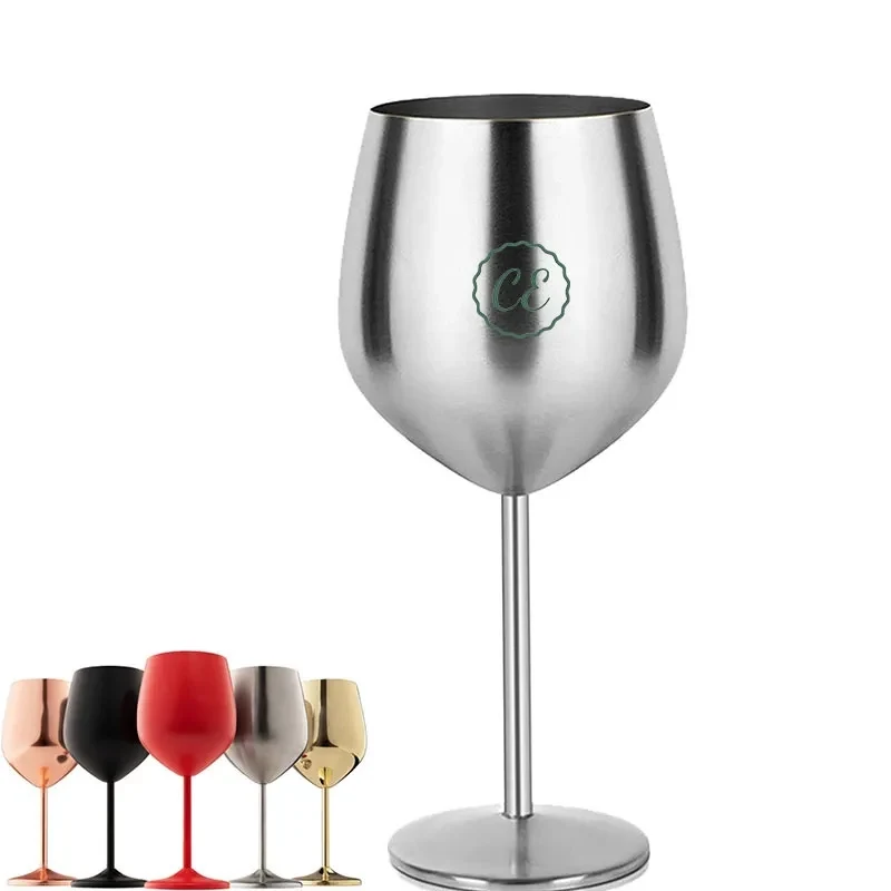 Stainless Steel Wine Glass - 18 oz 1
