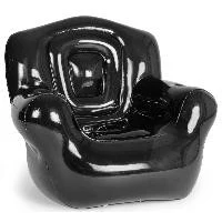 Inflatable Blown-Up Chair, Black - No Imprint 1