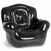 Inflatable Blown-Up Chair, Black - No Imprint