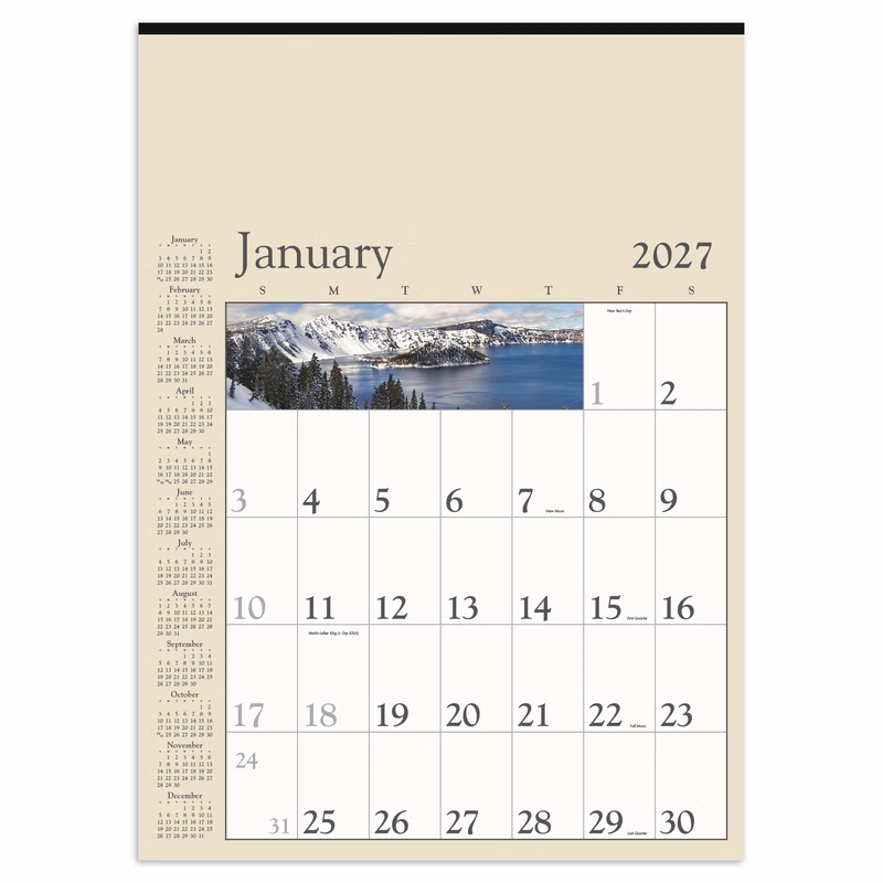 Triumph® Calendars Decorator Memo (Tan) Calendar