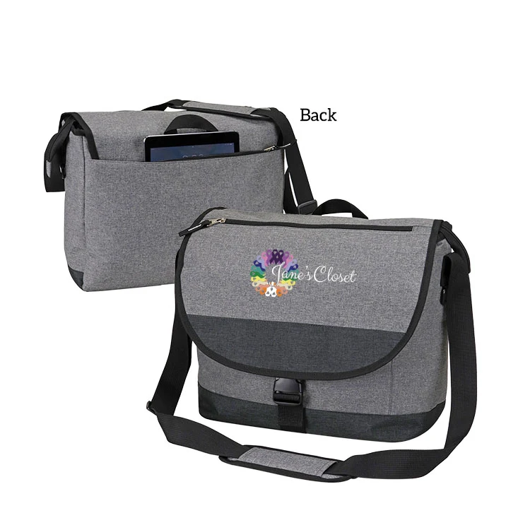 300D Flap Cover Laptop Messenger Bag 1