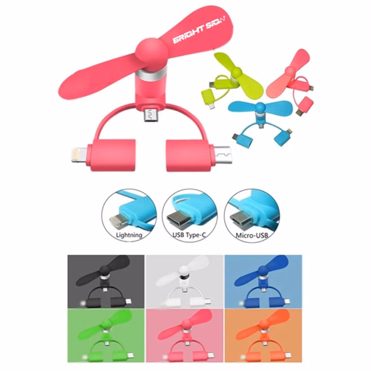 3-in-1 Mini Cellphone Fan