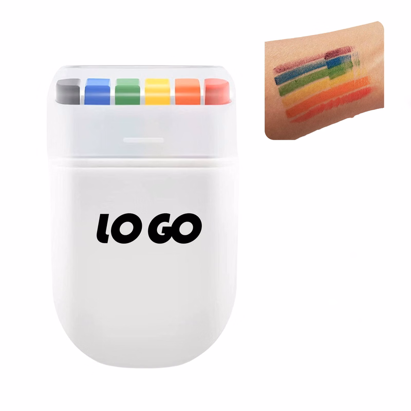 Portable 6 Color Face Paint Crayon Set