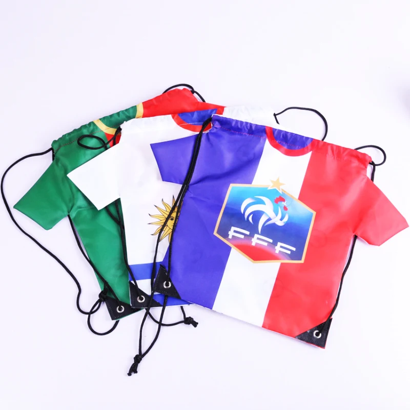 Full-color Imprint T-shirt Shape Drawstring Backpack 1