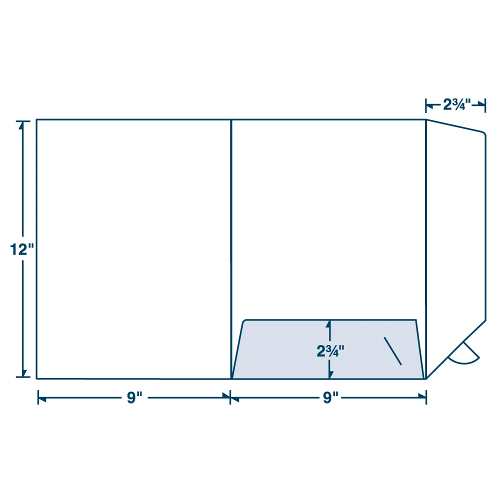 Large Presentation Folder with Tall and Vertical Pocket 1