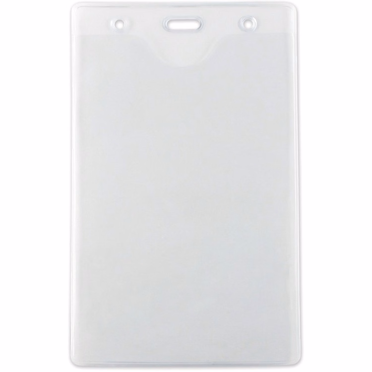4.25" W x 6.75" H - Vertical Clear Vinyl Badge Holder (Blank)