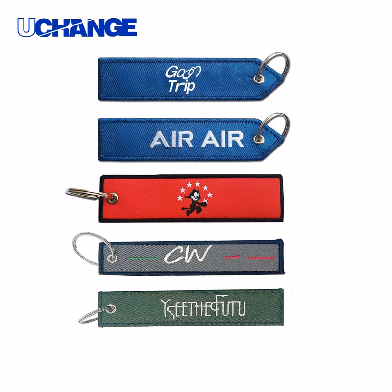 Embroidered Key Fob Keychain