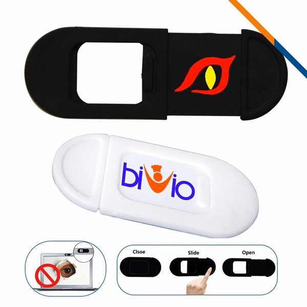 Custom ABS Plastic Webcam Cover — 3M Adhesive Privacy Protection — Tech Gift Item