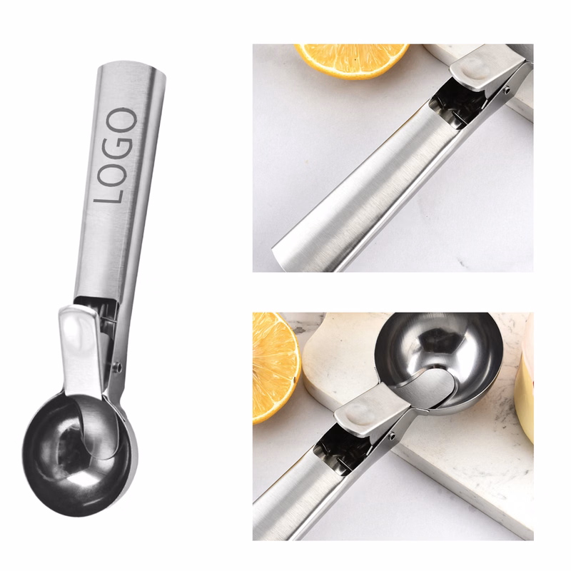 MOQ 10 PCS Hygienic Stainless Steel Ice Cream Scoop