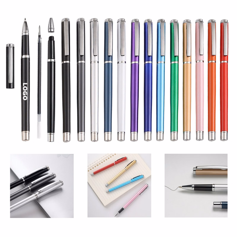 Universal Metal Gel Pens Black Ink