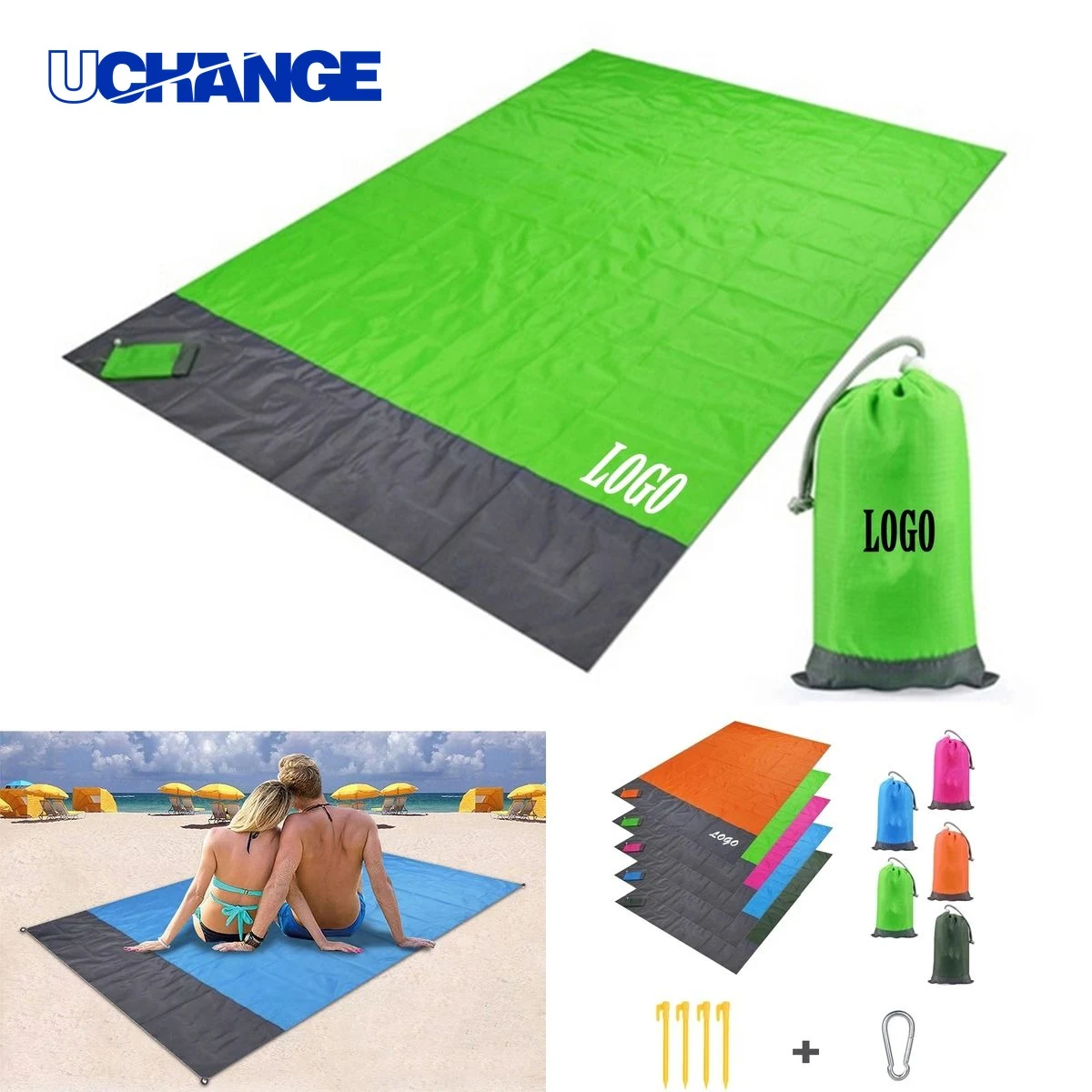 Custom Beach Picnic Blanket Mat for Outdoor Use 1