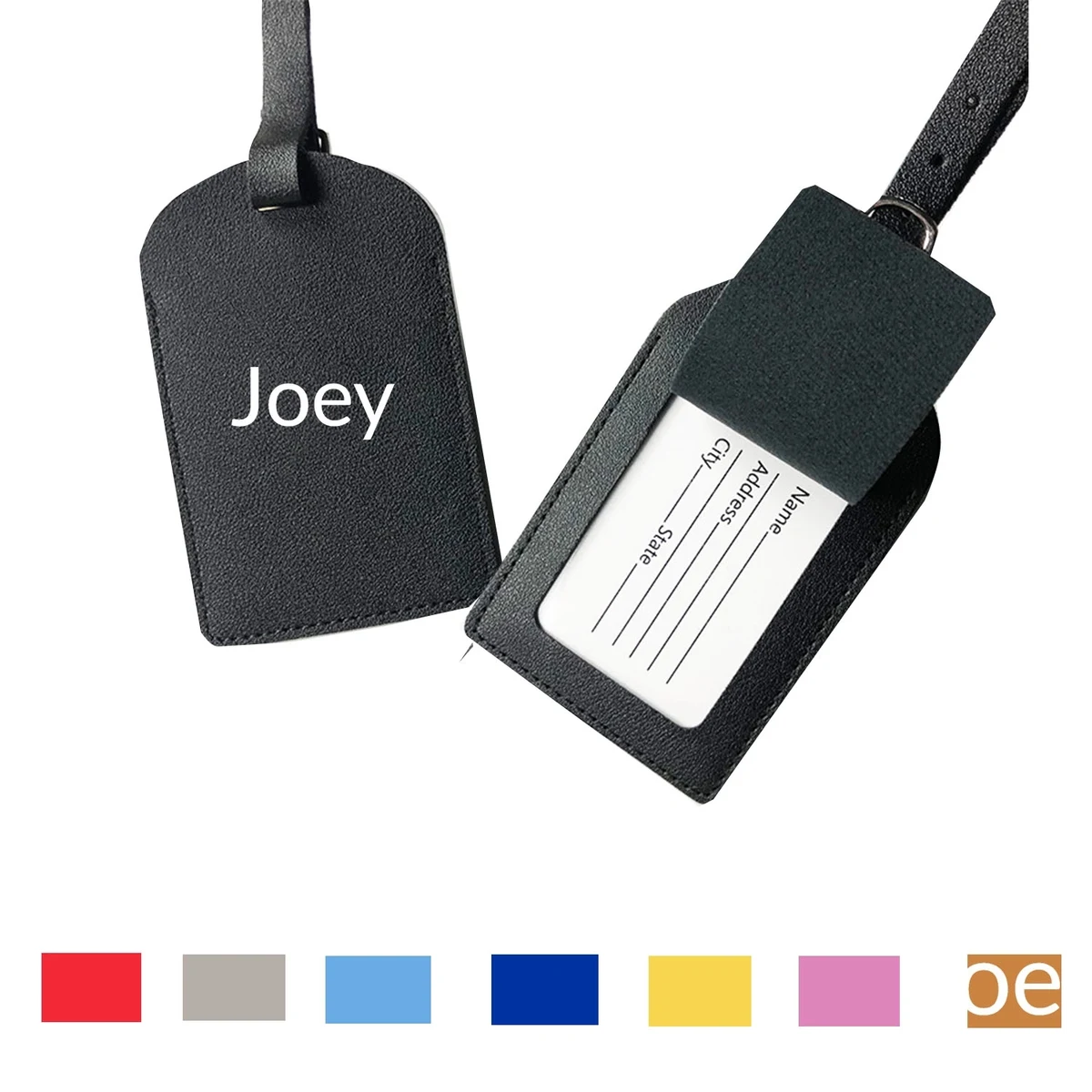 Leather Boarding Luggage Tag 1