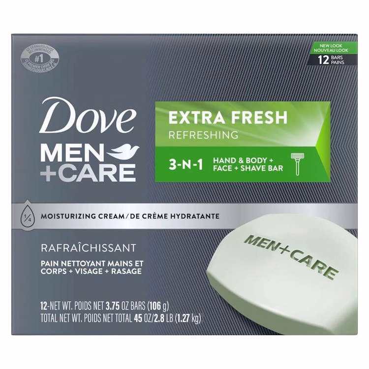 Dove Men+Care Bar Extra Fresh Bar Soap - 3.75 oz