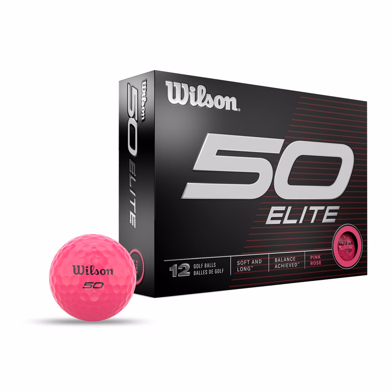 Wilson 50 Elite Pink Golf Balls