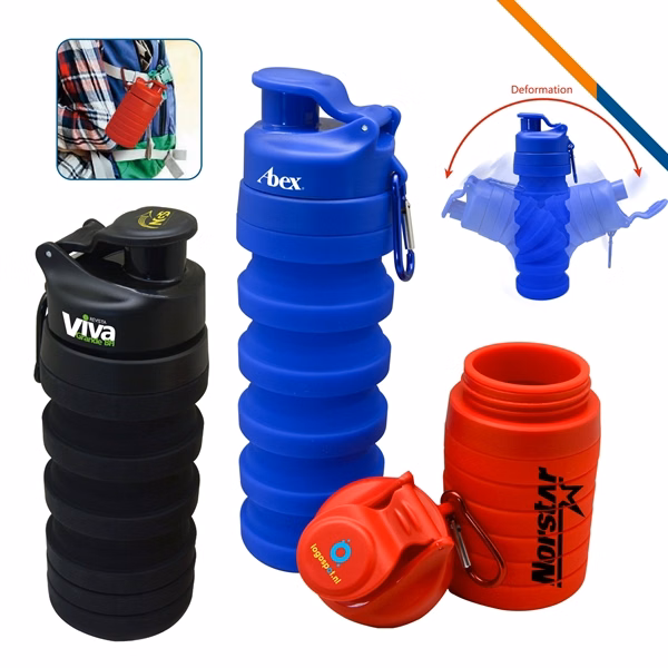 Glacial Collapsible Bottle for Commutes, Fitness and Travel