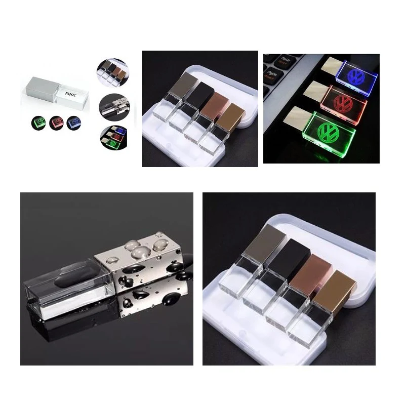 Crystal USB with Light Flash 1
