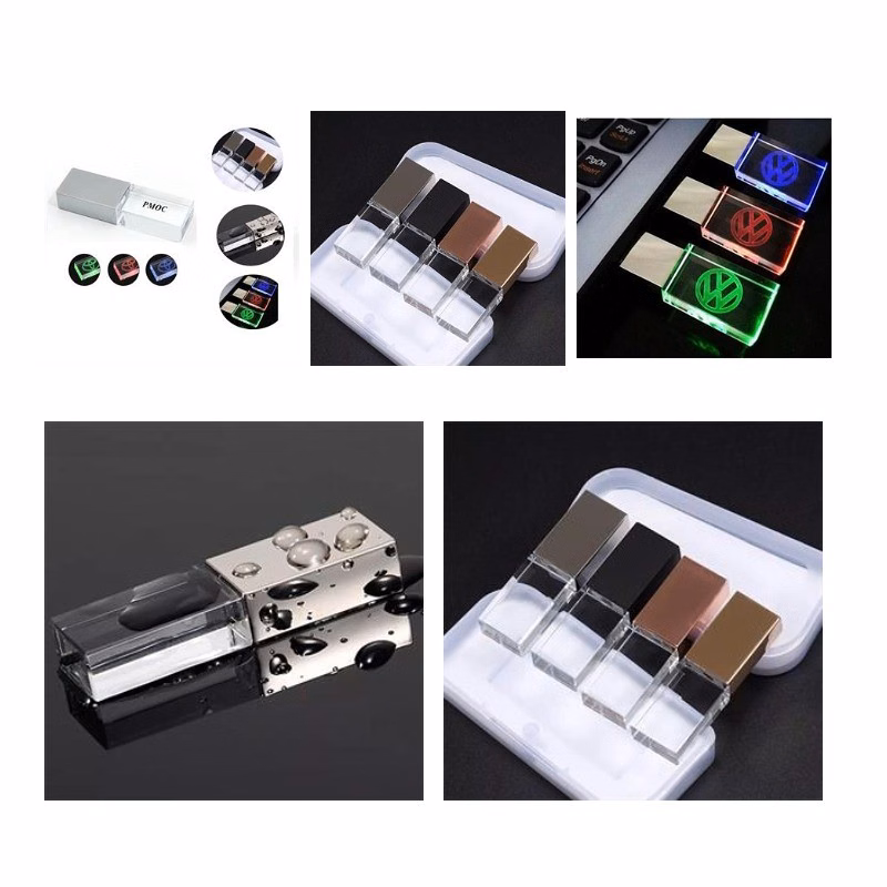 Crystal USB with Light Flash