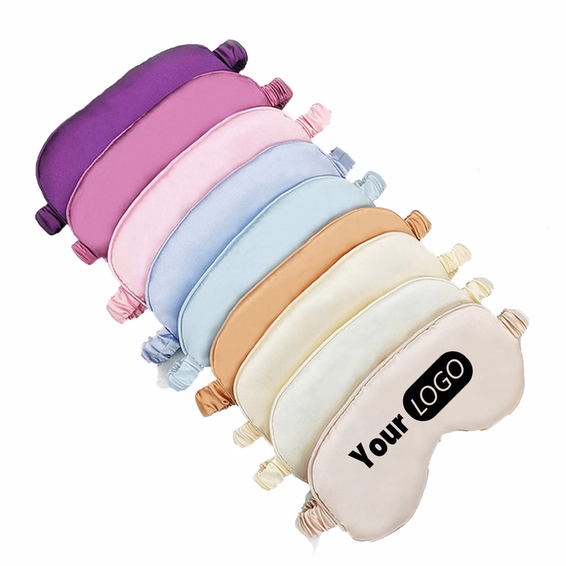 Summer Dual-Sided Imitation Silk Sleep Mask MOQ 50 PCS