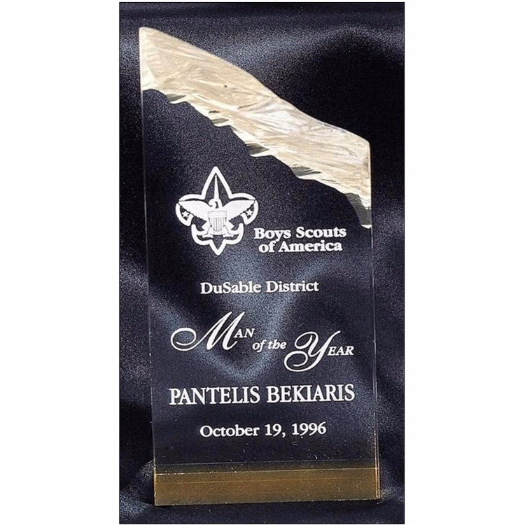10" Gold Glacier Tower Acrylic Award