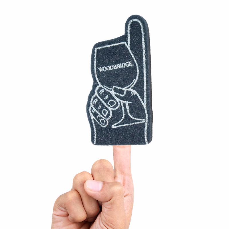 6.25" #1 Finger with Wine Glass Foam Mini