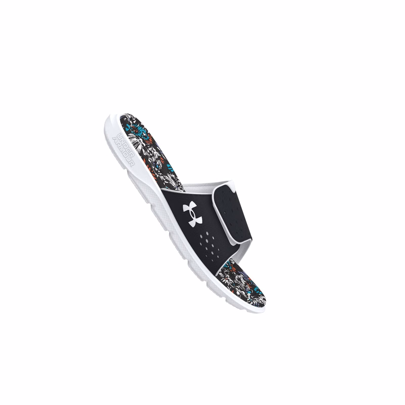 UA Ignite Pro Graphic Footbed Girls' Slides