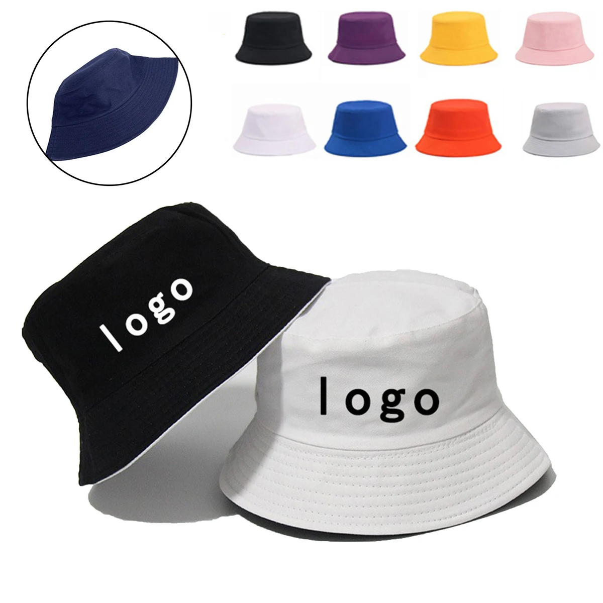 Flat-Top Sun Protection And Shading Custom Bucket Hat 1