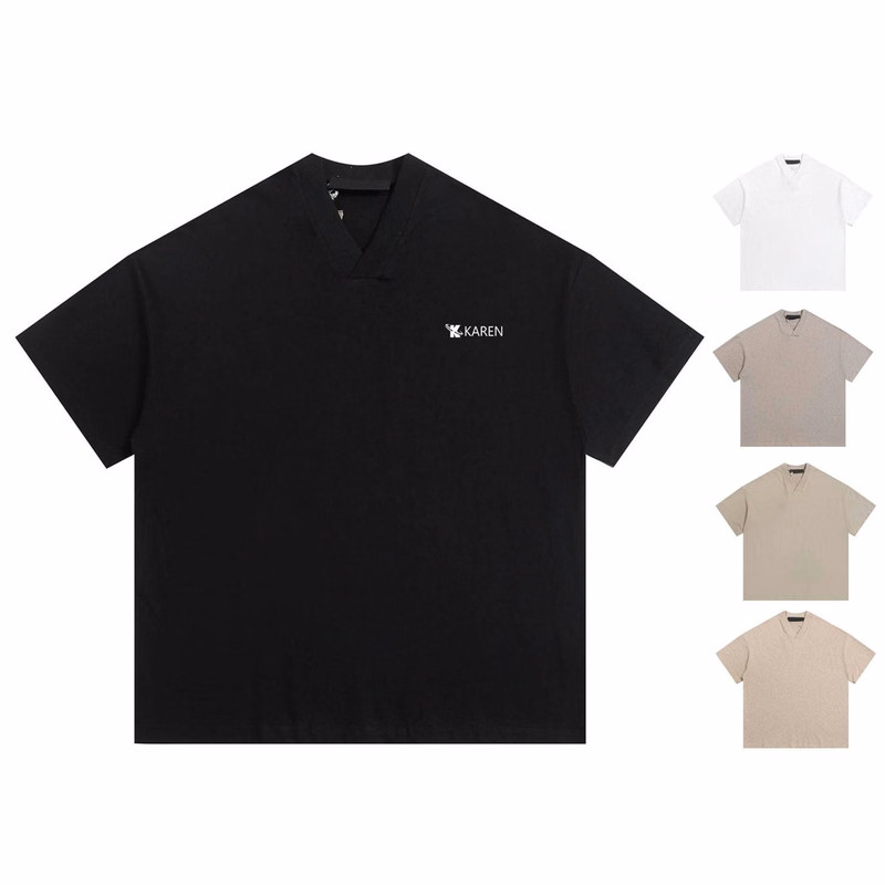 Soft Cotton V-Neck Lightweight Breathable T-Shirt