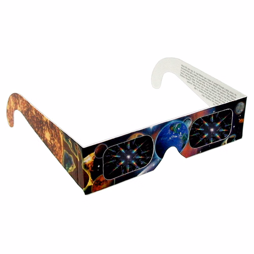 Rainbow Diffraction Glasses - Earth & Planet #2 - Stock Imprint