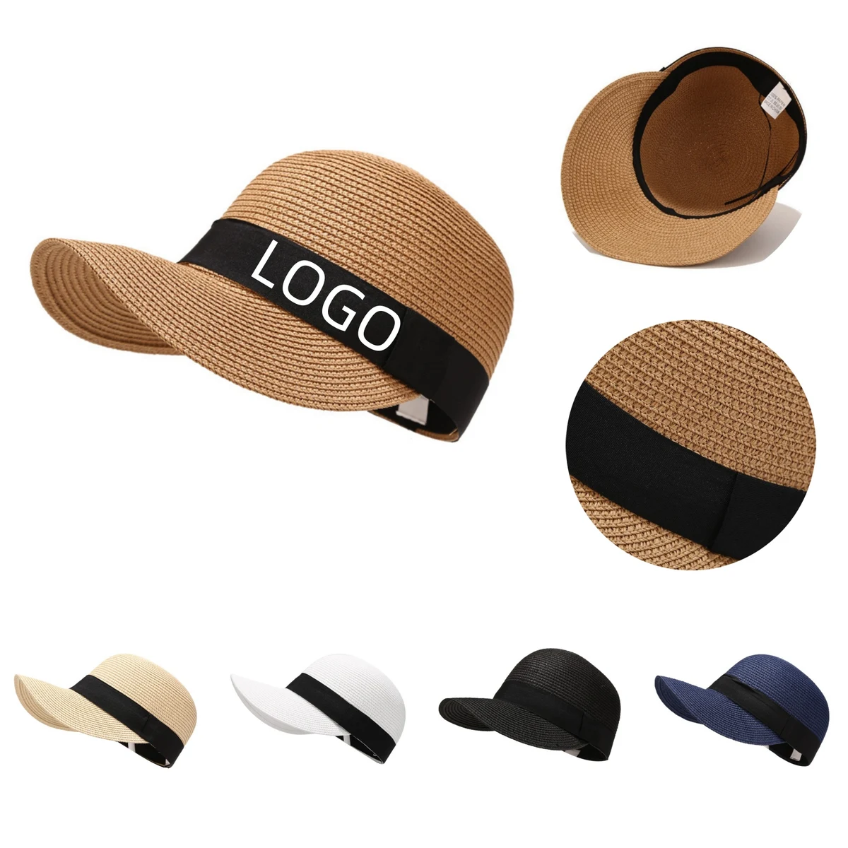 Straw Visor Hat 1